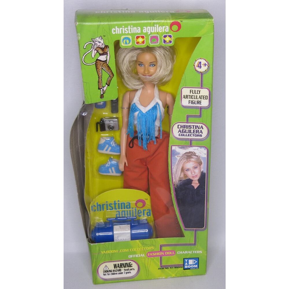 VINTAGE 1999 Christina Aguilera Fashion Doll Poseable New In Box Pop Star Y2K